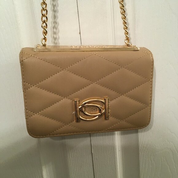 Bebe Gio Flap Tan Crossbody NWOT - Picture 3 of 12
